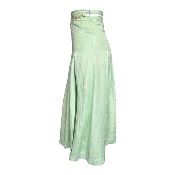 Gucci Double G Chain Pleated A-line Skirt in Light Green - Picture 7 of 17